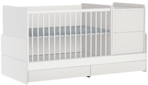 Faktum ALDA Jégfehér kombi babaágy, kiságy