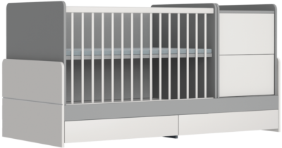 Faktum ALDA Selyemszürke kombi babaágy, kombi kiságy
