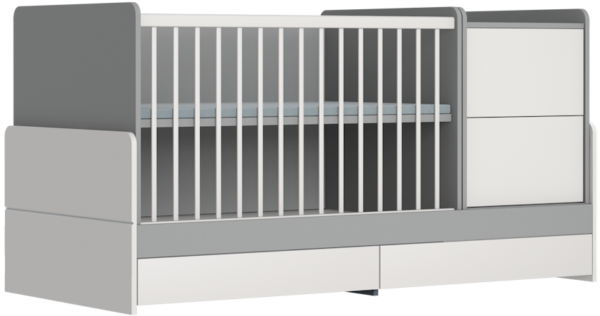 Faktum ALDA Selyemszürke kombi babaágy, kombi kiságy