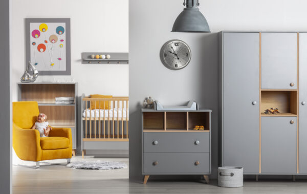 Colette Szürke 3 osztású szekrény - Image 4