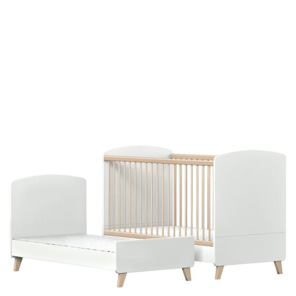Colette Fehér átalakítható 140-es babaágy átalakítva