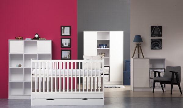 Alda Jégfehér Átalakítható 140-es babaágy - Image 2