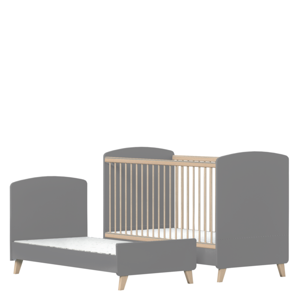 Colette Szürke Átalakítható 140-es babaágy - Image 5