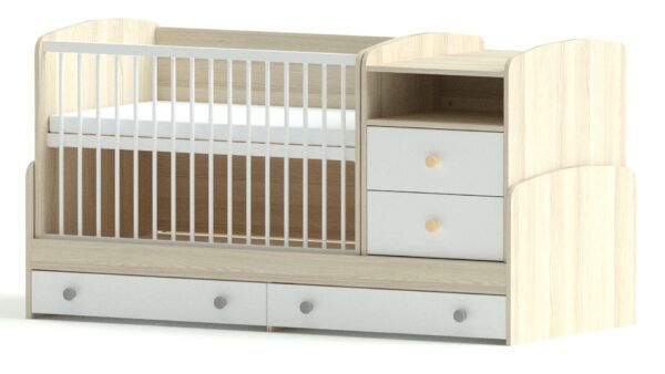 Colette Fehér Kombi babaágy - Image 3