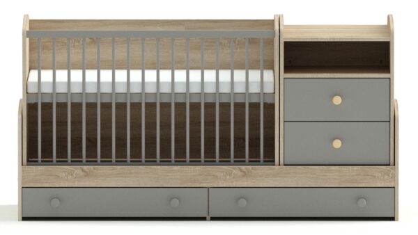 Colette Szürke Kombi babaágy - Image 2