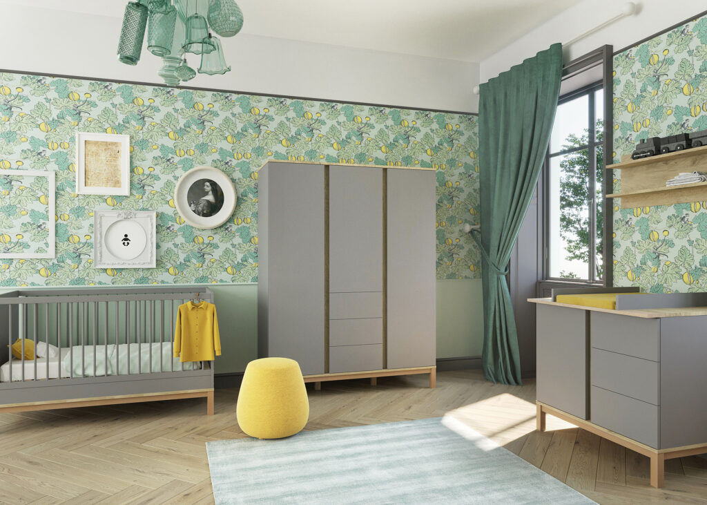 gyerekszoba szekrények háromosztás