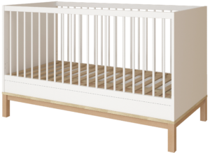 LOOP - White & Oak - 140x70 átalakítható babaágy