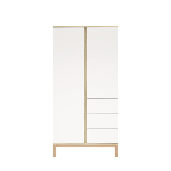 Loop White & Oak 2 osztású szekrény - Image 3