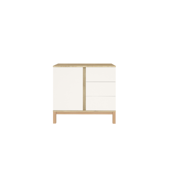 Loop White & Oak Komód - Image 3