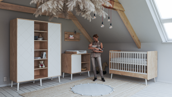 PEAK - Natural Oak & White