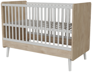 Peak Natural Oak & White Átalakítható 140-es babaágy