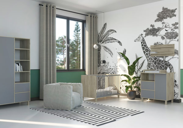 Wing Grey Oak & Grey 120-as babaágy - Image 2