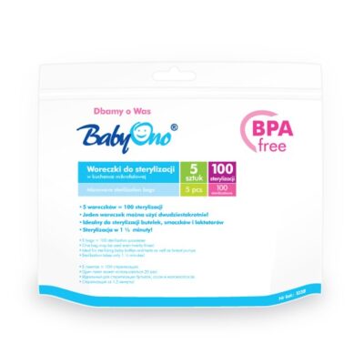 BabyOno mikrós sterilizáló zacskó 5 db
