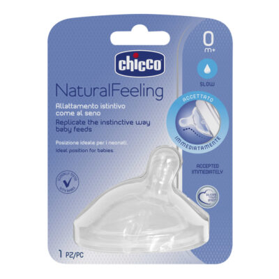 Chicco NaturalFeeling ferde etetőcumi 0hó+ 1 db