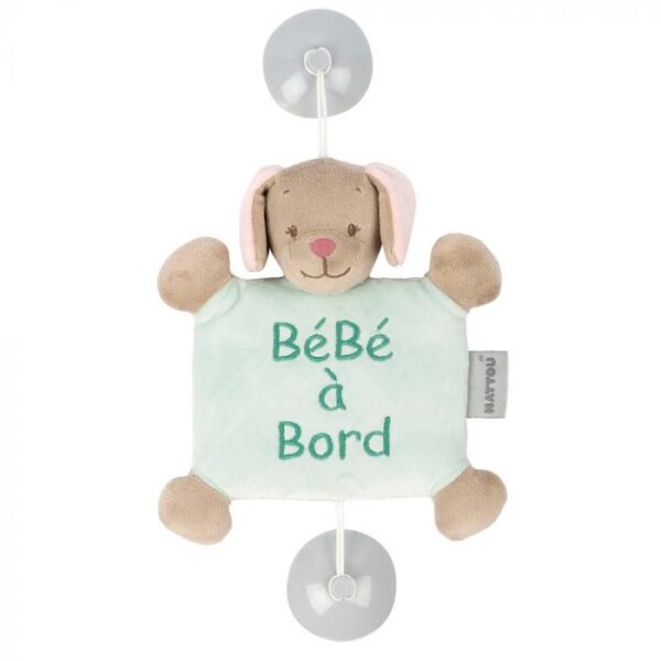 Nattou Baby on Board plüss Iris and Lali - Lali, a kutya 