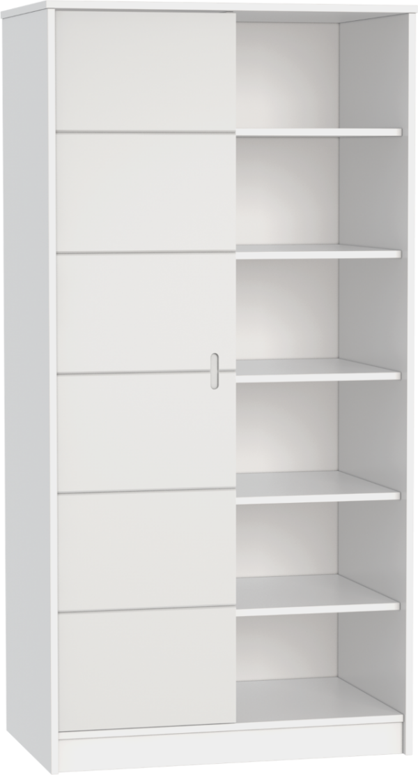 Faktum ALDA Jégfehér 2 osztású szekrény