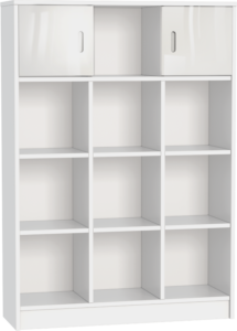 Faktum ALDA Jégfehér széles nyitott tároló polc, szekrény