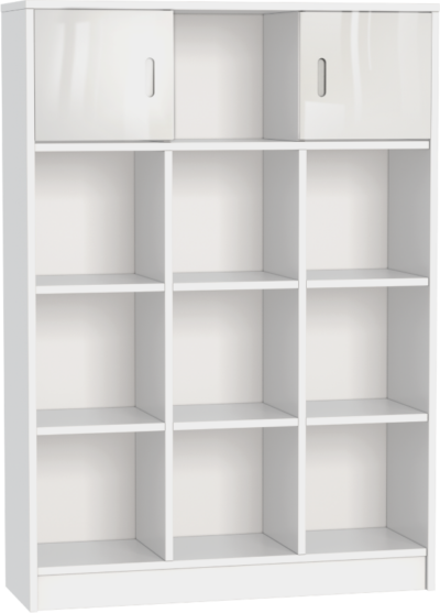 Faktum ALDA Jégfehér széles nyitott tároló polc, szekrény