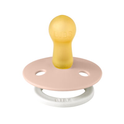 BIBS játszócumi - Colour natúr kaucsuk éjszakai 6-18 hó púderrózsaszín 1 db