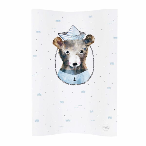 Ceba pelenkázó lap puha 2 oldalú 50x70cm COSY  Watercolor maci csákós