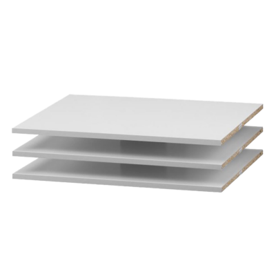 Lumina White Wardrobe Shelf Set