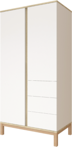 Loop White & Oak 2 osztású szekrény