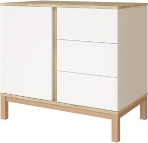 Loop White & Oak Komód