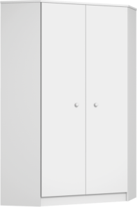 Mia White Corner Wardrobe