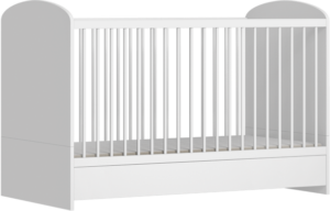 Mia White Convertible Bed 140x70