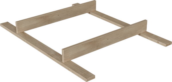 Peak Natural Oak & White Toldalék komódhoz