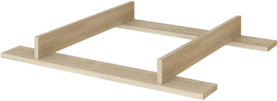 Wing Grey Oak & White Toldalék komódhoz