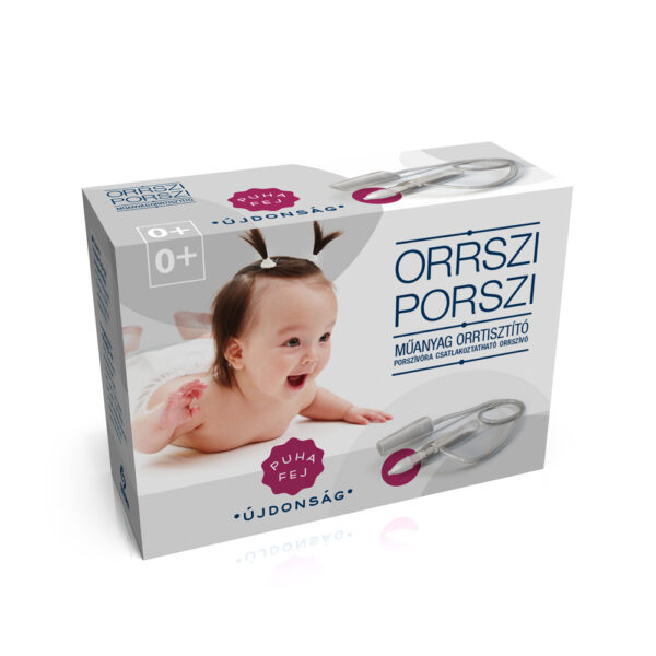 Orrszi porszi műanyag orrtisztító szett puha szívófejjel