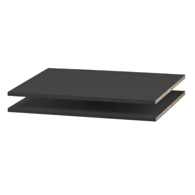 Colette Anthracite Wardrobe XL Shelf Set