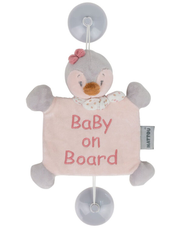 Nattou Baby on Board plüss Pauline and Sasha - Sasha, a pingvin 