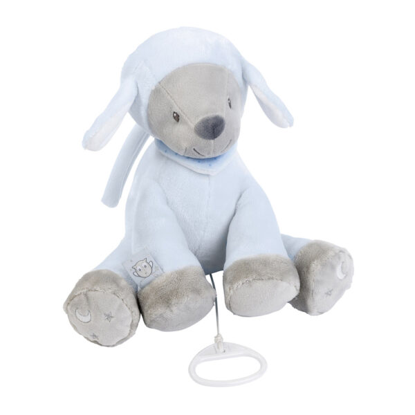 Nattou plüss zenélő Sam and Toby - Sam a bárány 28cm