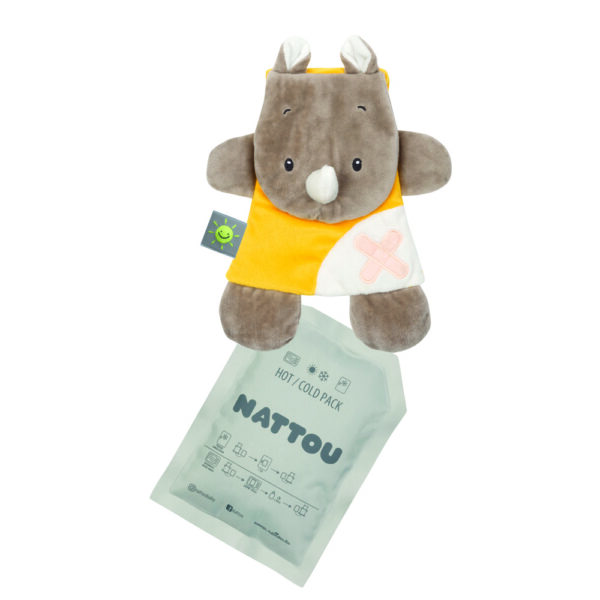 Nattou plüss szundikendő hideg/meleg terápiás gélpárnával