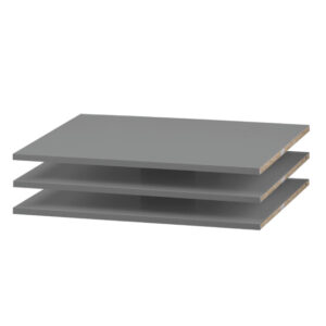 Faktum ALDA Selyemszürke polc csomag 3 osztású szekrényhez