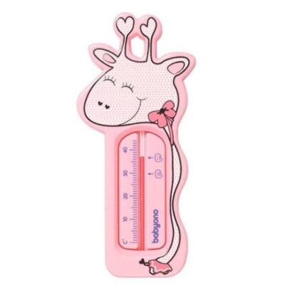BabyOno vízhőmérő Zsiráf (rózsaszín)