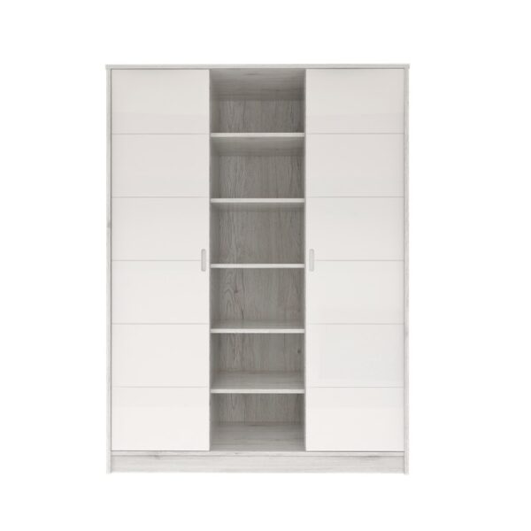 Tone White-Grey 3 osztású szekrény