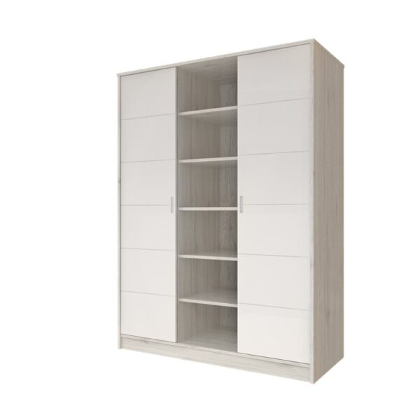 Tone White-Grey 3 osztású szekrény - Image 2