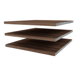 Nest Walnut Wardrobe Shelf Set