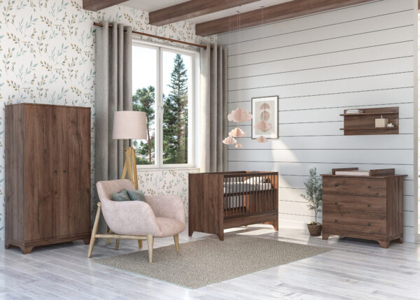 Nest Walnut átalakítható 140-es babaágy - Image 12