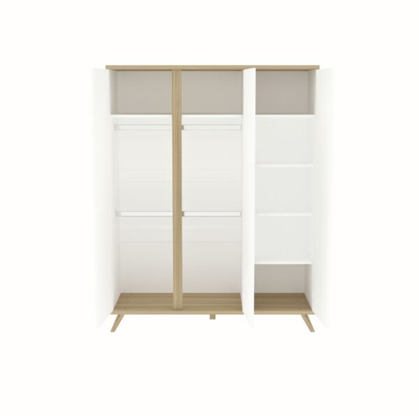 Sienna White 3 osztású szekrény - Image 4