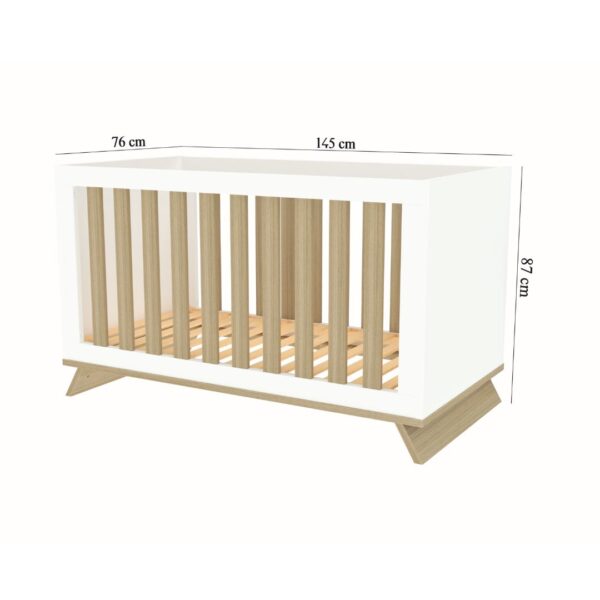 Sienna White átalakítható 140-es babaágy - Image 5