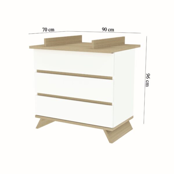 Sienna White komód + pelenkázó toldalék - Image 5