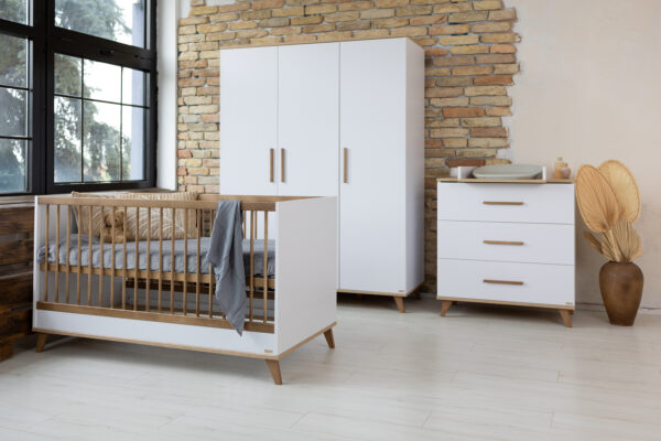 FLIP White & Oak Komód - Image 5