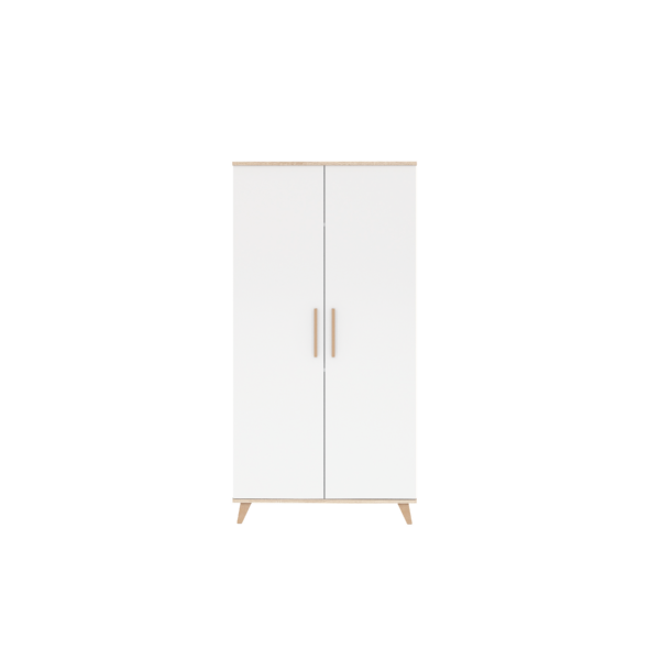 FLIP White & Oak 2 osztású szekrény - Image 3