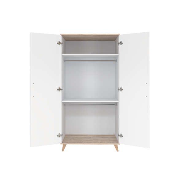 FLIP White & Oak 2 osztású szekrény - Image 2