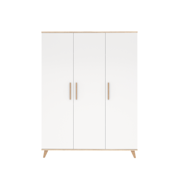 FLIP White & Oak 3 osztású szekrény - Image 3