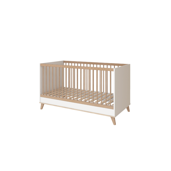 FLIP White & Oak átalakítható 140-es babaágy